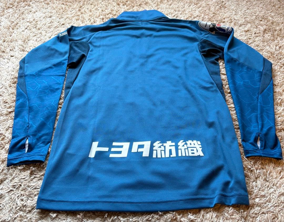 名古屋グランパス　2025練習用アウターシャツ、GK用、S、ブルー、ミズノ