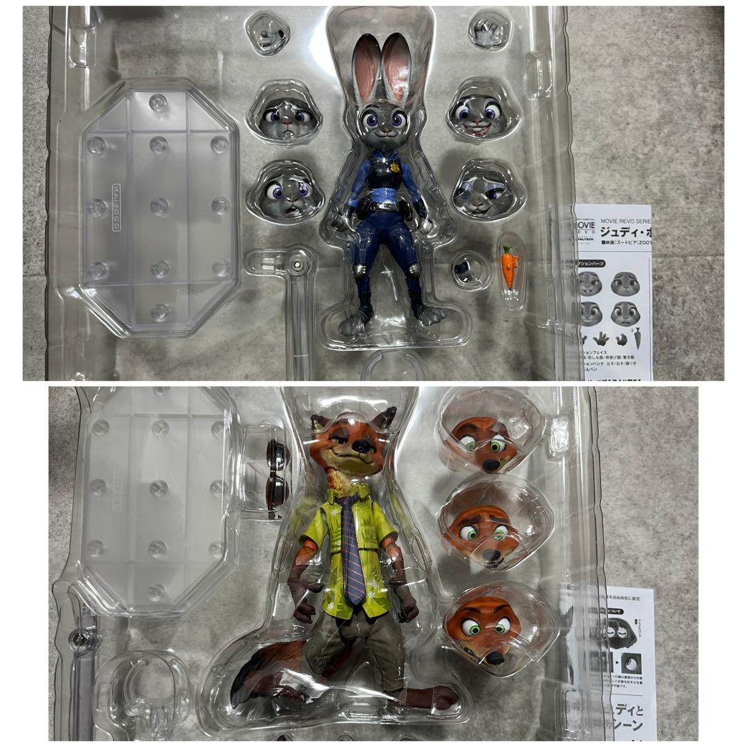 Zootopia ジュディ・ホップス ニック・ワイルド フィギュアセット　海洋堂