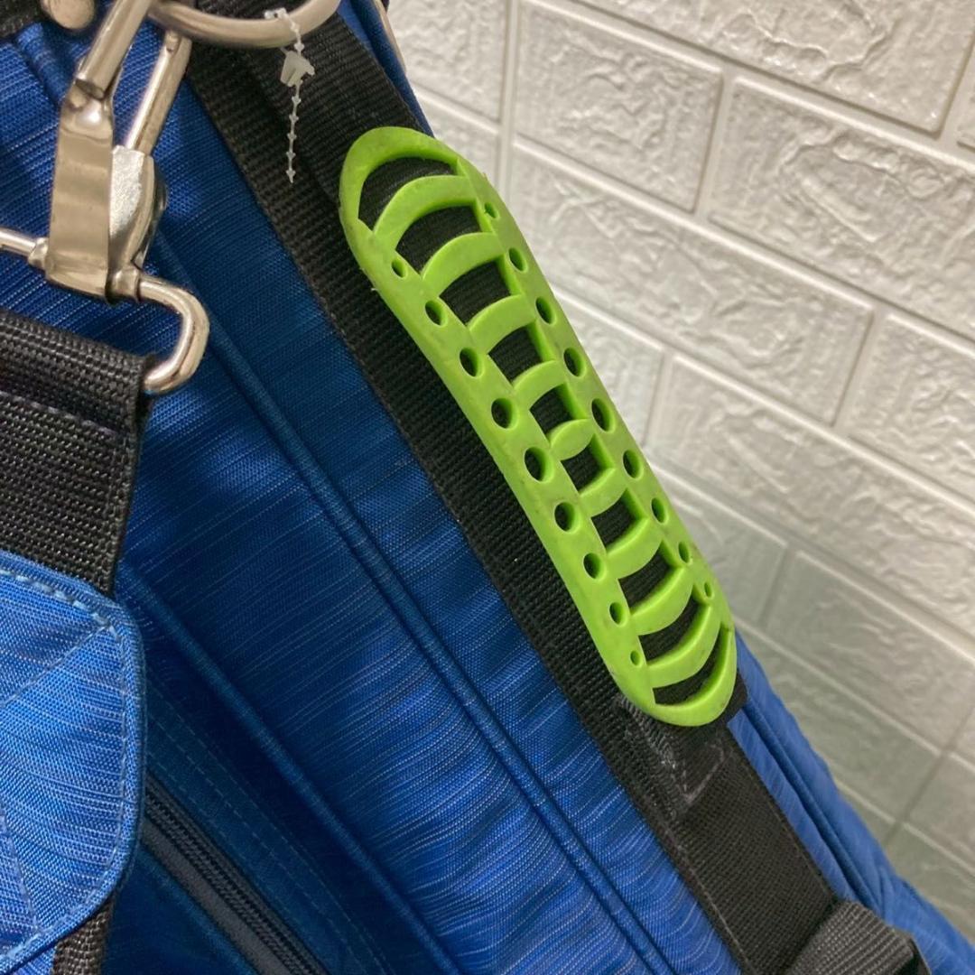 【美品】adidas アディダス　キャディバッグ　　スタンド式　ブルー