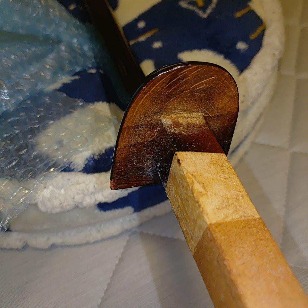 沖縄三線　棹単体　単体重量500g　けや木・樫木等の堅い材　(2)