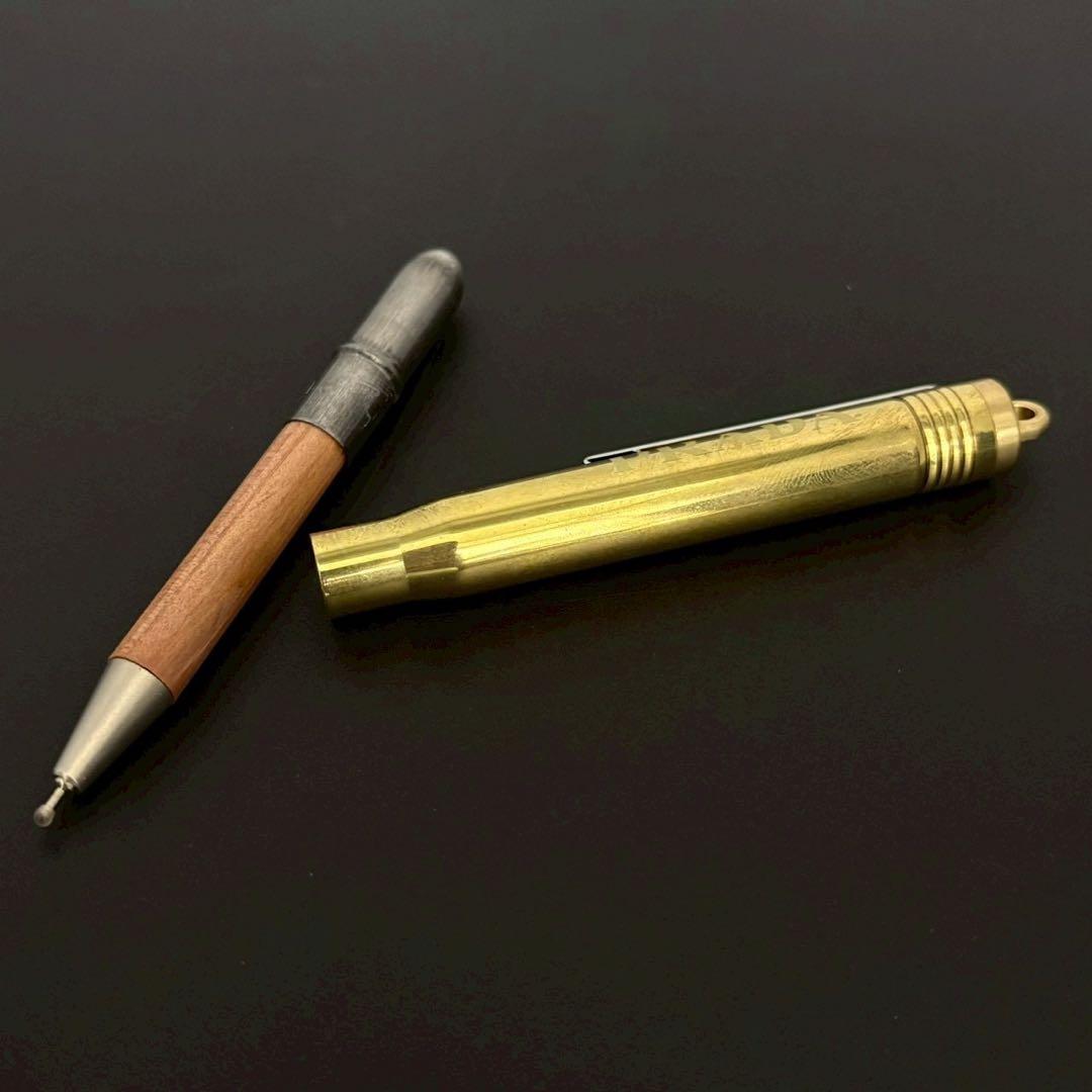 希少 レア プラダ PRADA ブラスボールペン トラベラーズ ゴールド