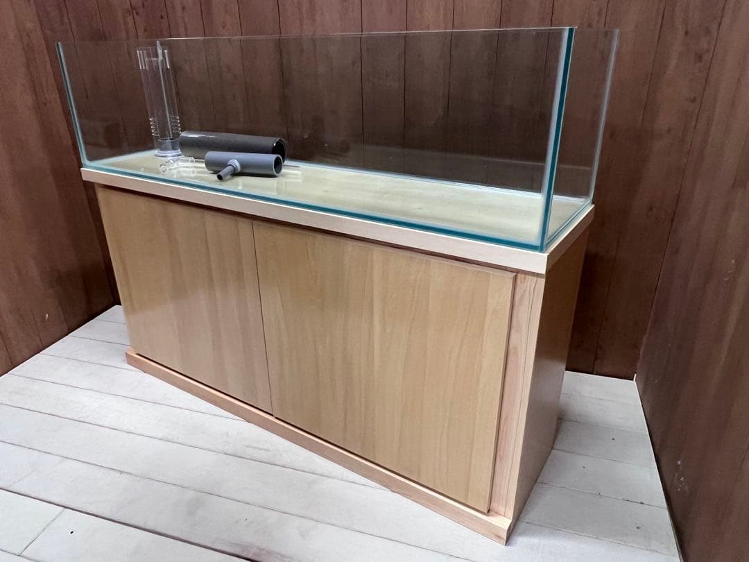 1セット限定　1200ｘ300ｘ300㎜オールガラスオーバーフロー水槽 セット
