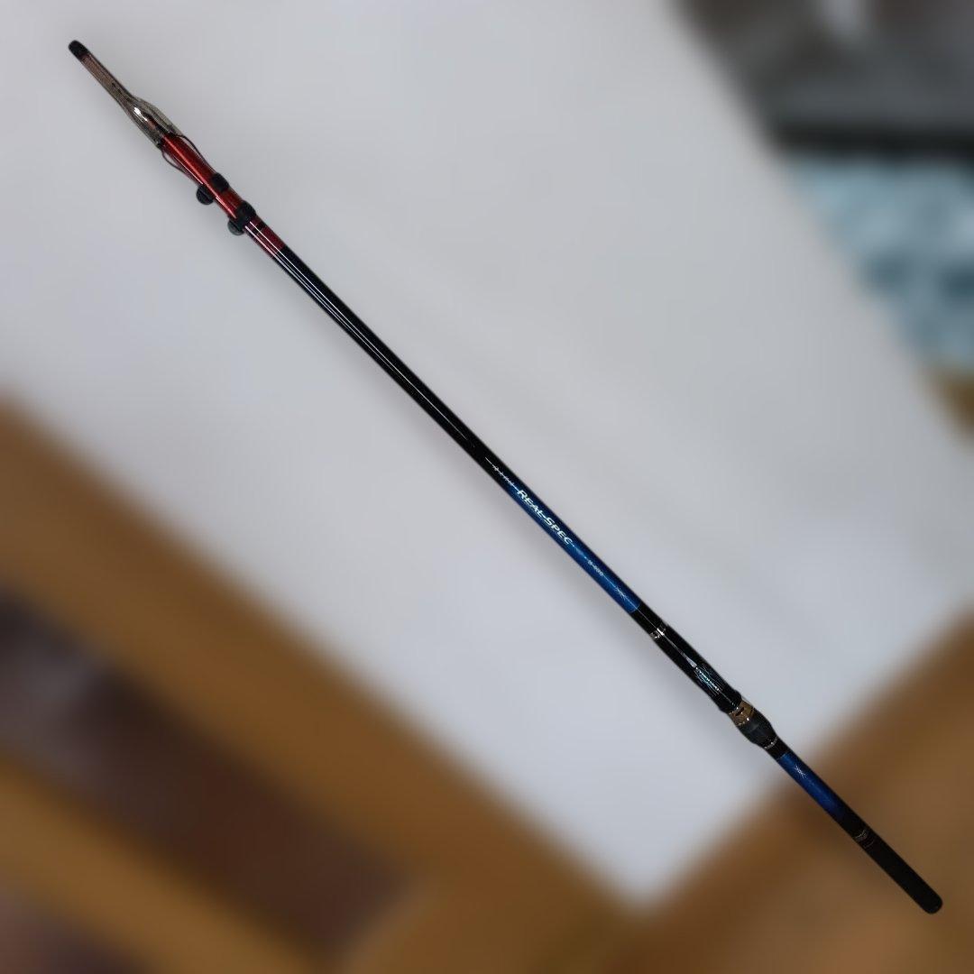 がまかつ　海上釣堀ロッド　リアルスペック　H400　超美品　カセ　イカダ　磯　等