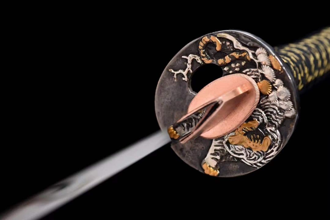 猛虎追月 武具　刀装具　日本刀　模造刀 居合刀