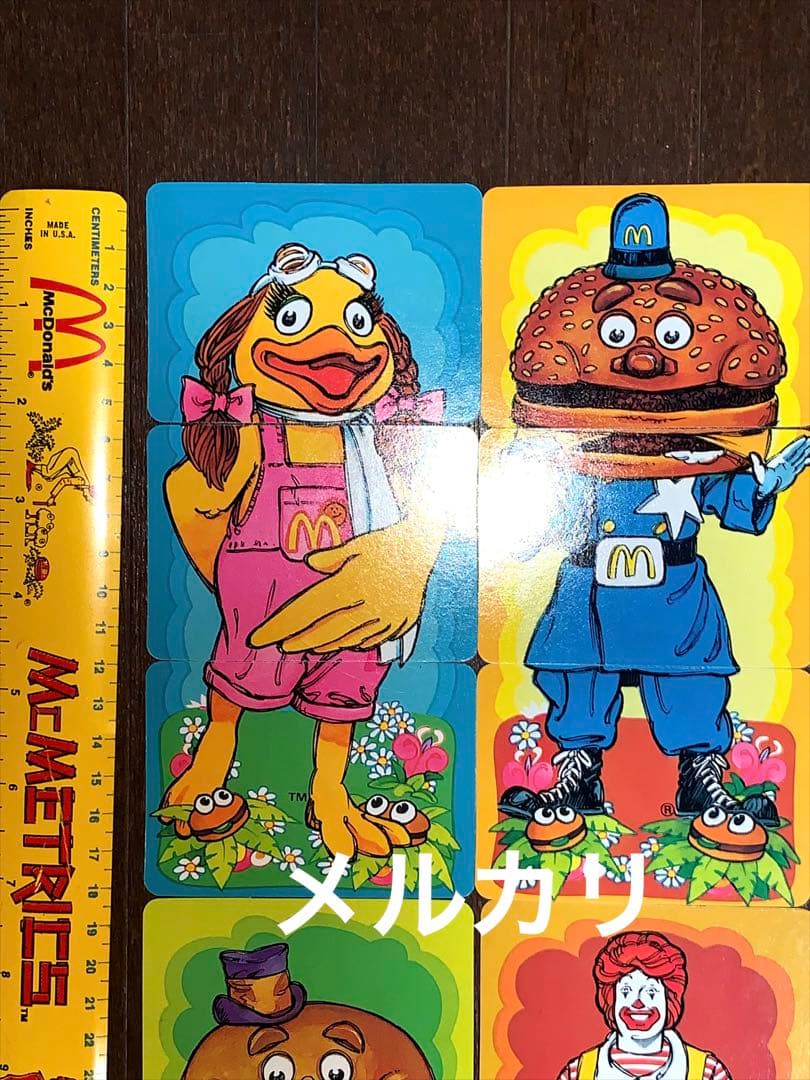1980 アメリカ　マクドナルド　紙もの　カード ゲーム ディスプレイ　未使用