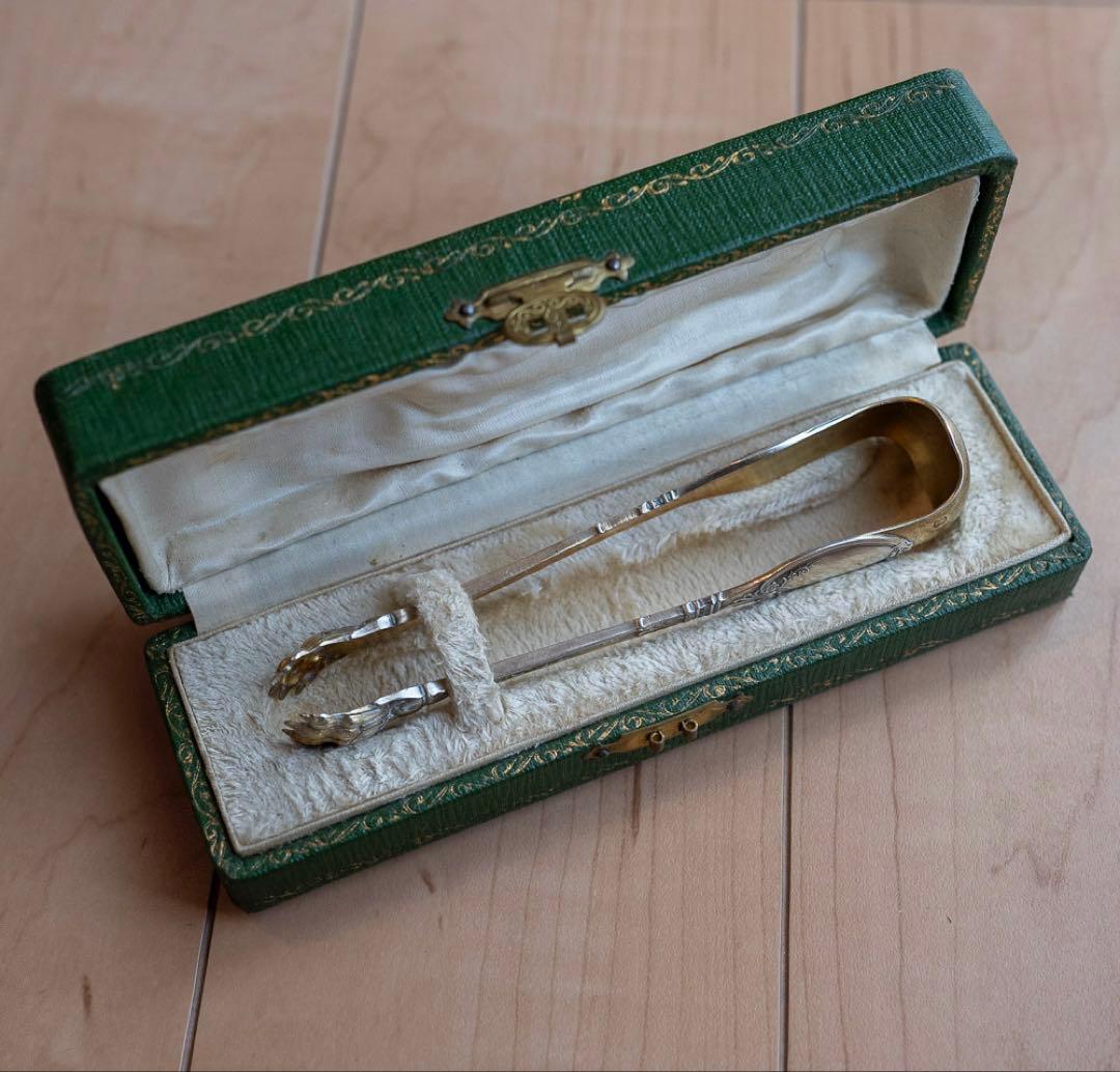 Lapparra & Gabriel 純銀製フランスアンティーク・シュガートング