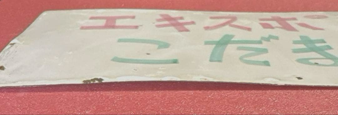 鉄道部品 愛称板 手書き「エキスポこだま」