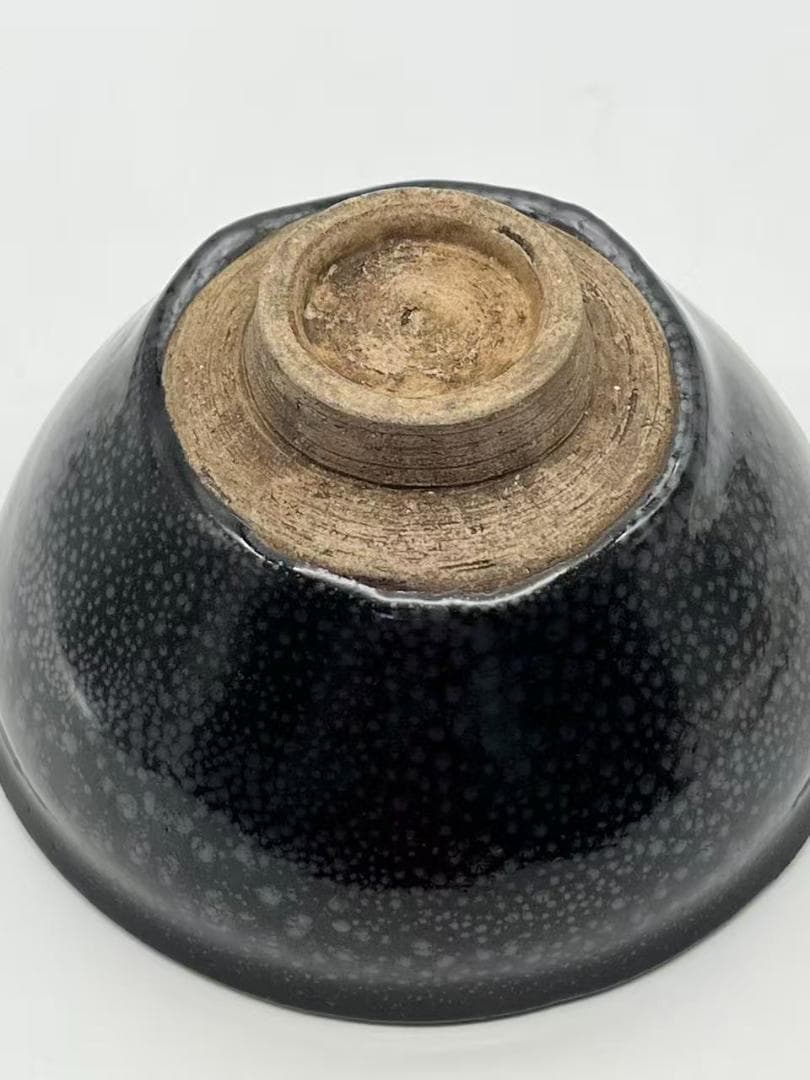 宋時代　油滴天目茶碗 建窯茶盞 唐物 古賞物茶道具　茶杯 盃 煎茶碗(A-89)