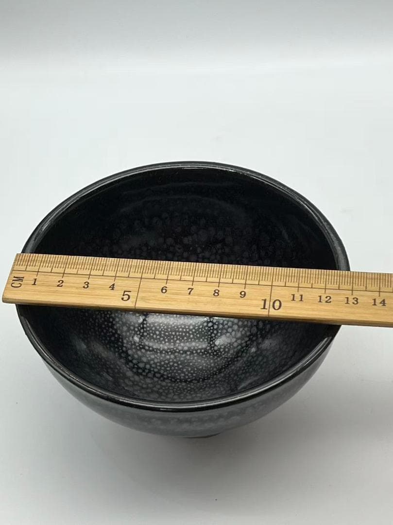 宋時代　油滴天目茶碗 建窯茶盞 唐物 古賞物茶道具　茶杯 盃 煎茶碗(A-89)