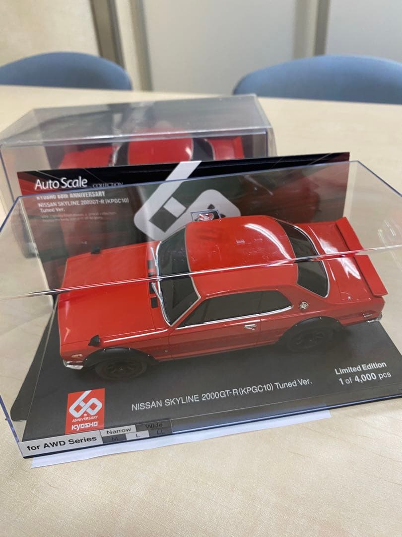京商ミニッツ　オートスケール　ハコスカ　スカイラインGT-R 赤　限定品　2台
