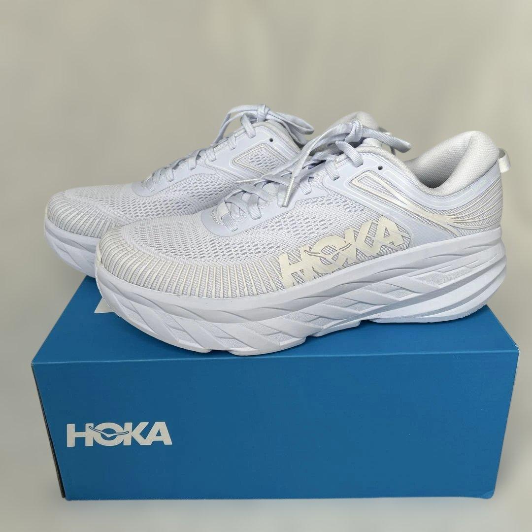 【新品】HOKA ONE ONE Bondi 7 ホワイト 27.5cm
