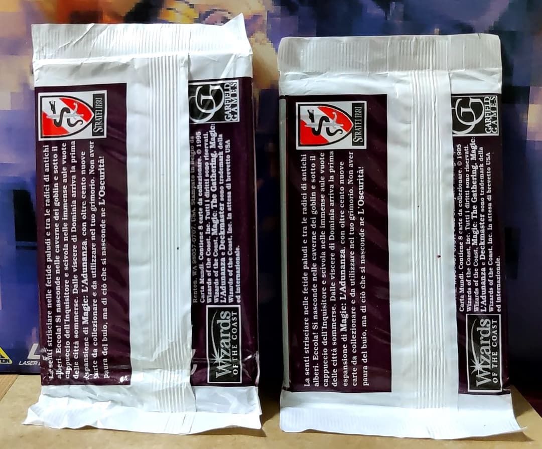 MTG 未開封ブースターパック✕2　ザ・ダーク　The Dark　イタリア語