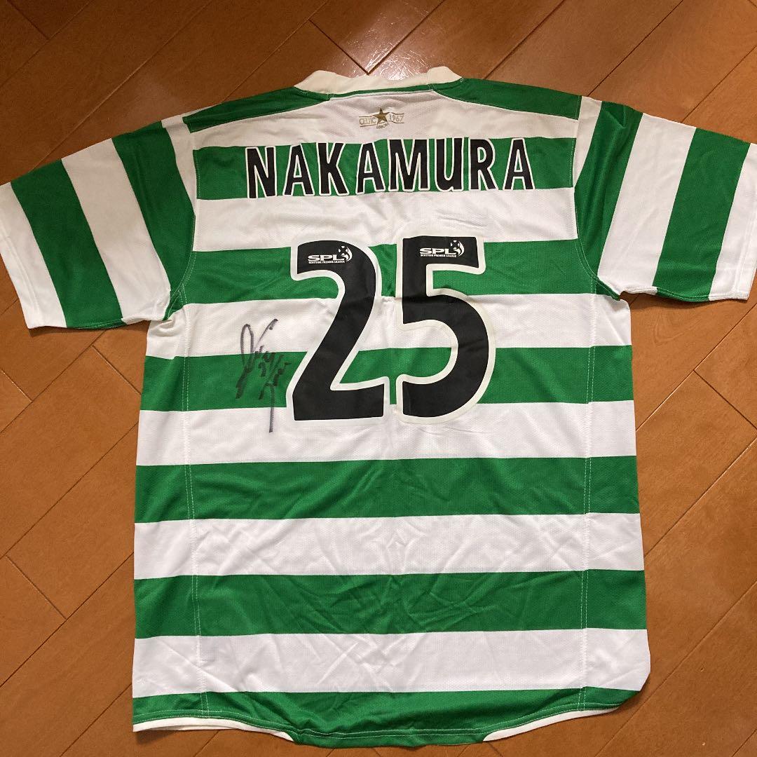 【最終価格】中村俊輔　直筆サイン入　セルティック　ユニフォーム