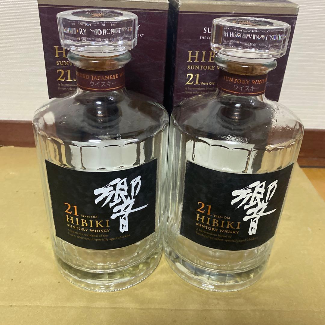 や*様 サントリー 響21年　空瓶　箱付き　2本