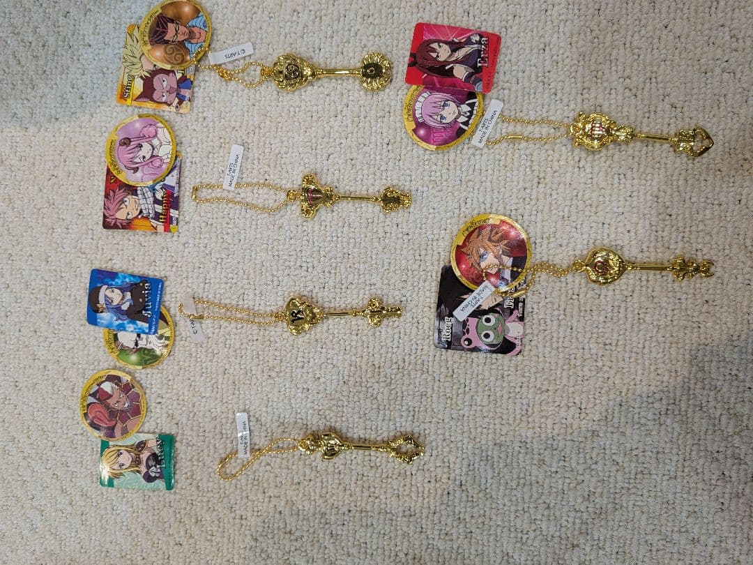 フェアリーテイル　星霊の鍵　ルーシーの鍵　キーホルダー　6個セット