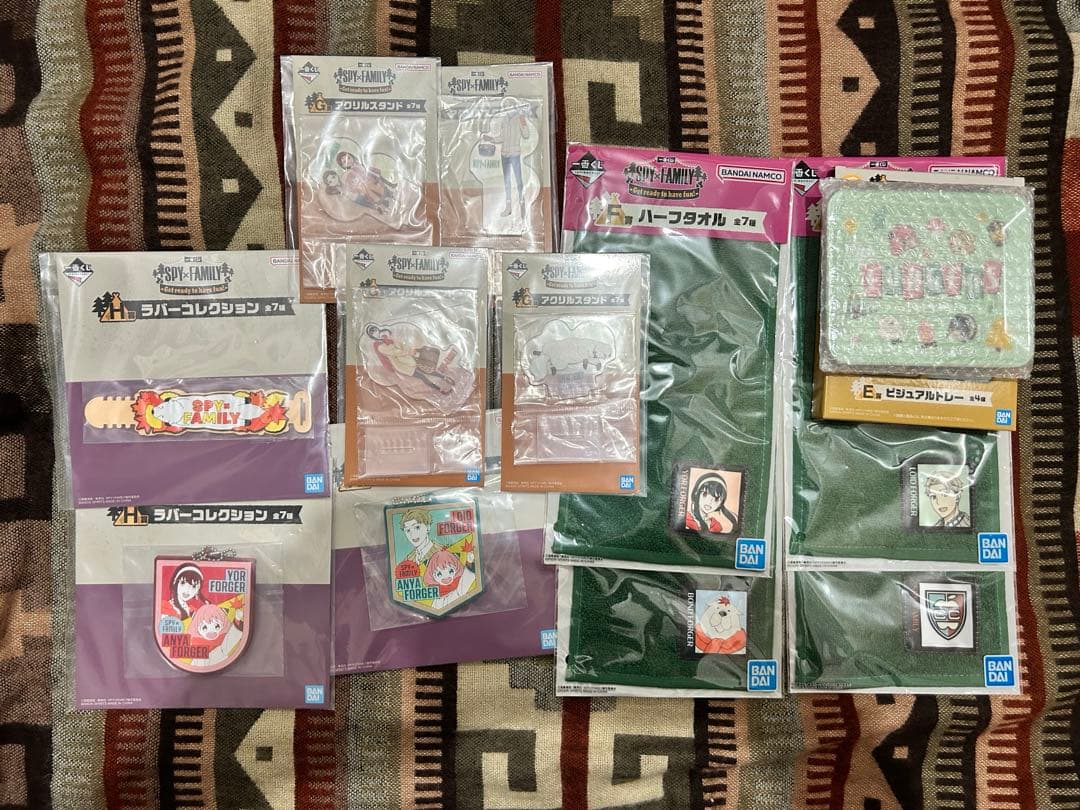 一番くじ SPY×FAMILY A〜H賞+ラスト賞 ※E賞以下は未コンプです。