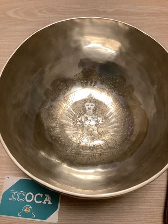 《 新品 》 ホワイトボウル　フルムーン　シンギングボウル　3点セット　u35