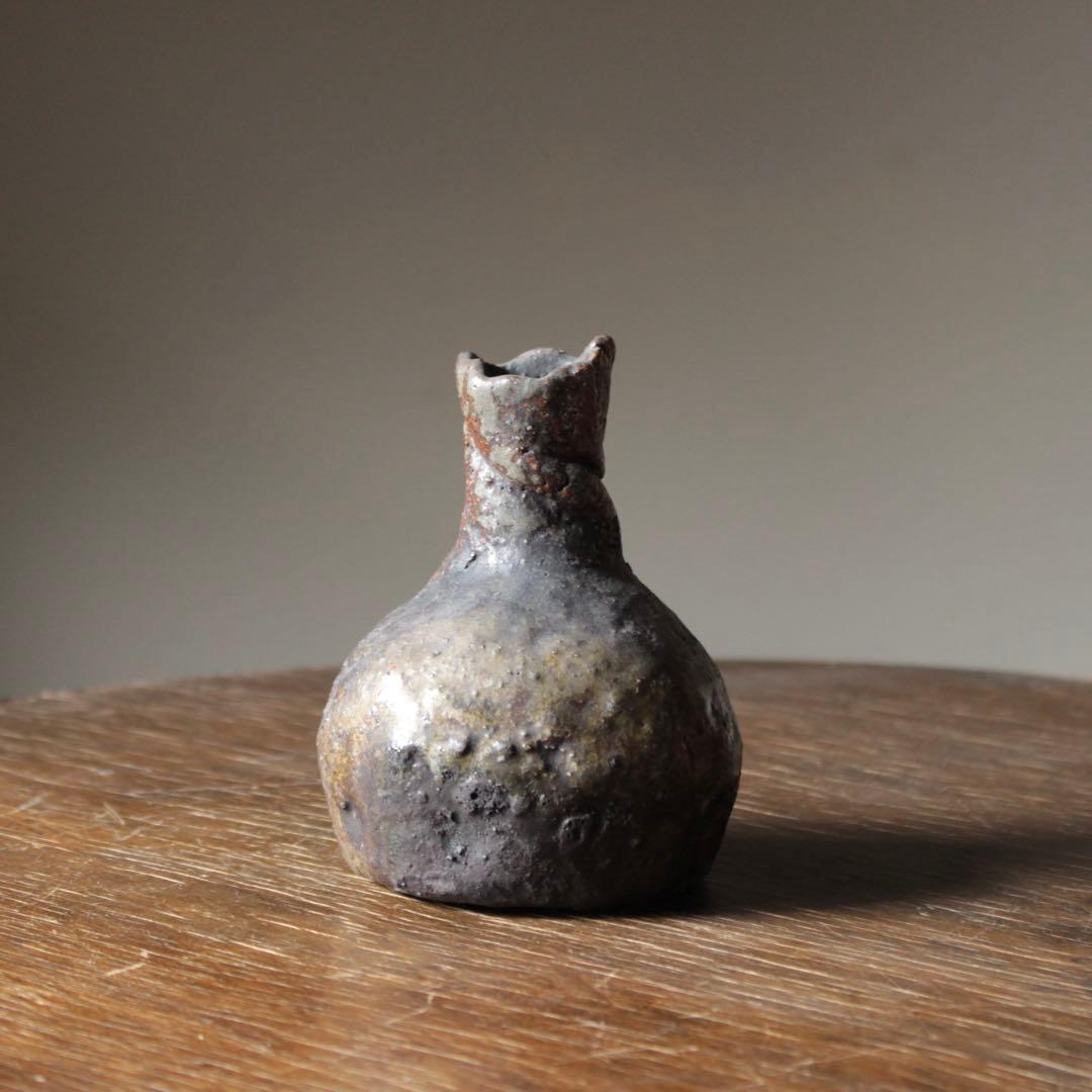 信楽 徳利 大正3年生まれ 小川仁斎 古道具 アンティーク 信楽焼 花入