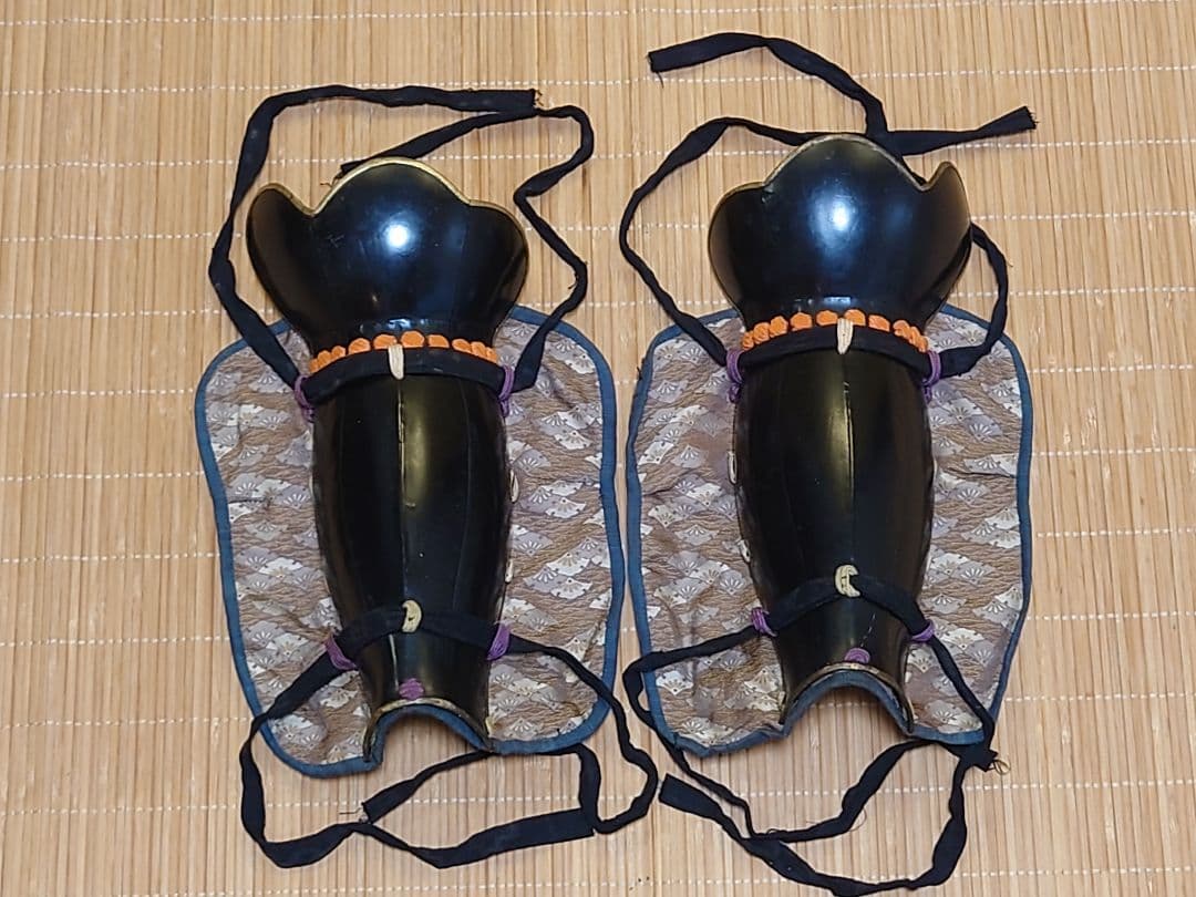 ★☆等身大海老胴沢瀉威半懸二枚胴具足＆鎧通刀＆扇子付☆丸武産業製☆甲冑☆難有☆★