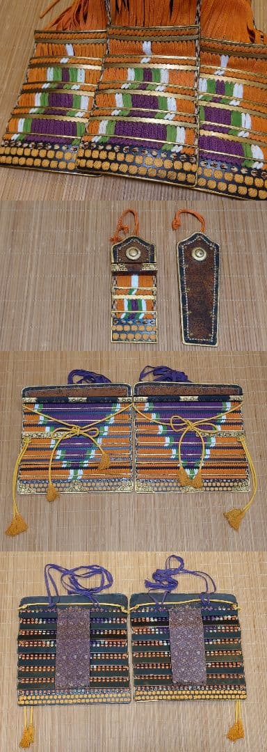 ★☆等身大海老胴沢瀉威半懸二枚胴具足＆鎧通刀＆扇子付☆丸武産業製☆甲冑☆難有☆★