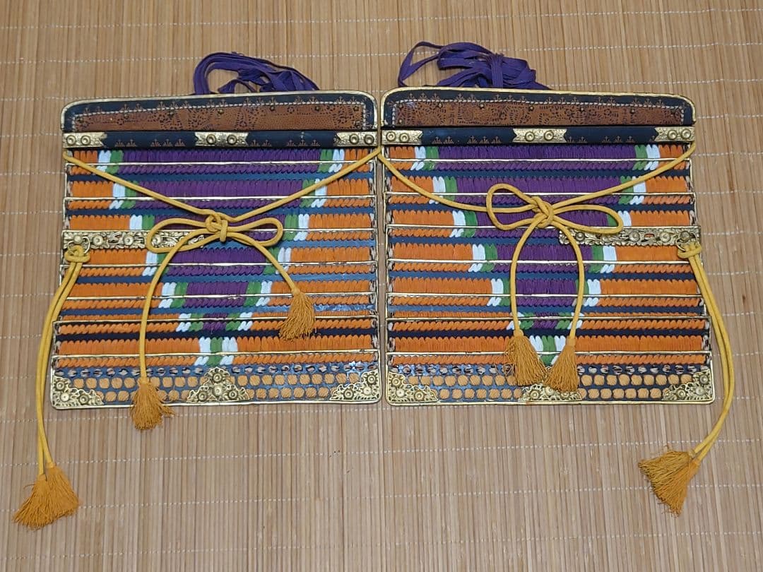 ★☆等身大海老胴沢瀉威半懸二枚胴具足＆鎧通刀＆扇子付☆丸武産業製☆甲冑☆難有☆★