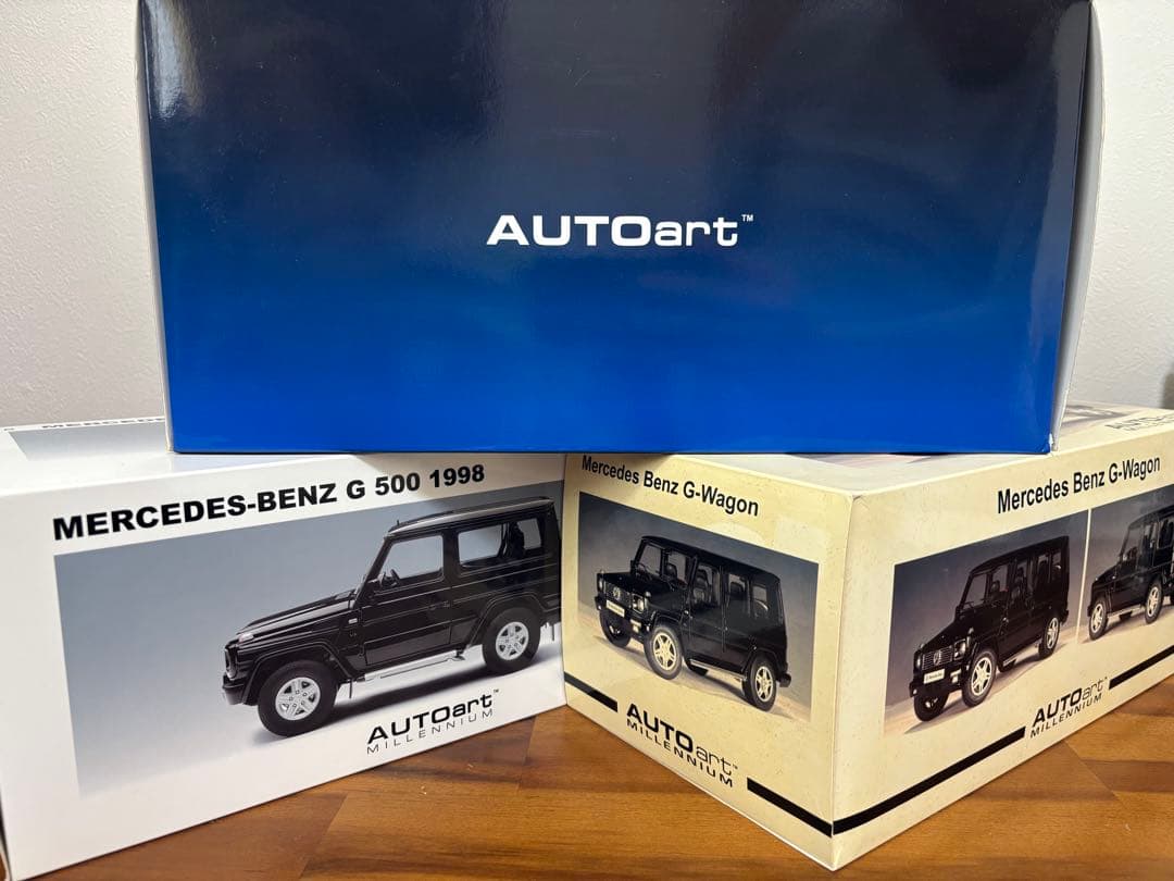 ☆美品・AUTOart☆メルセデスベンツ Gシリーズ 3台セット＋α 1/18