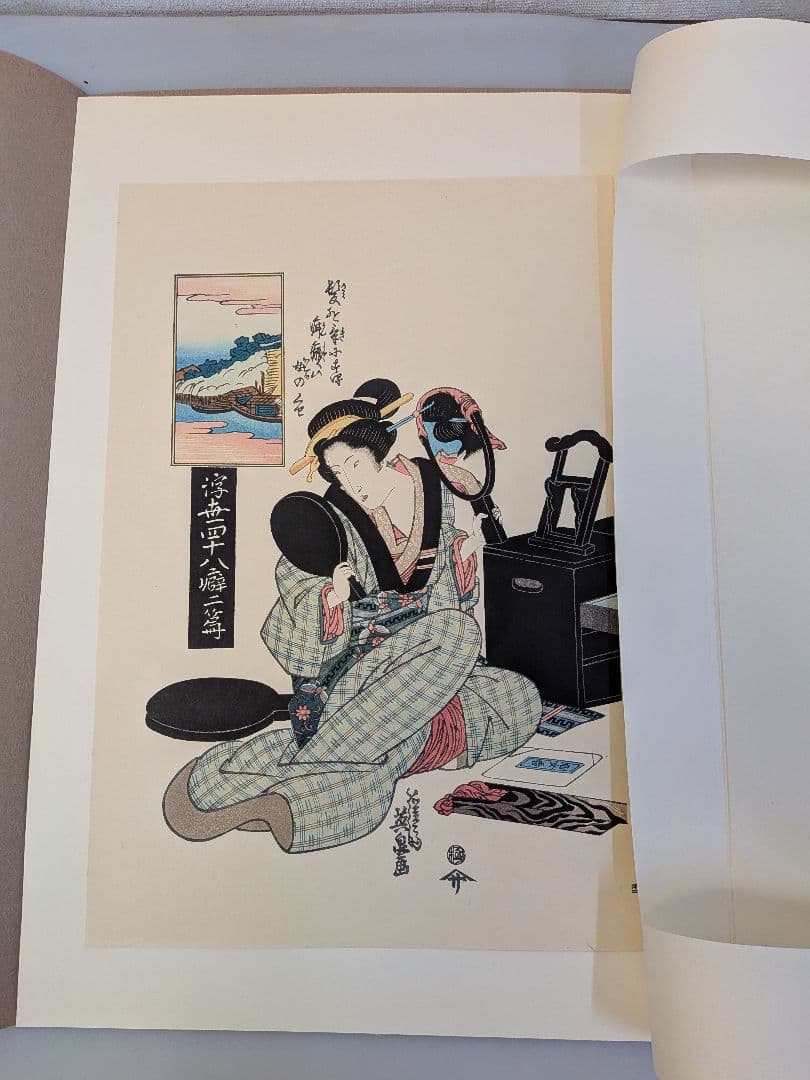 復刻木版画　英泉（渓斎英泉）浮世絵木版画 6枚セット 女性の姿　 江戸後期浮世絵