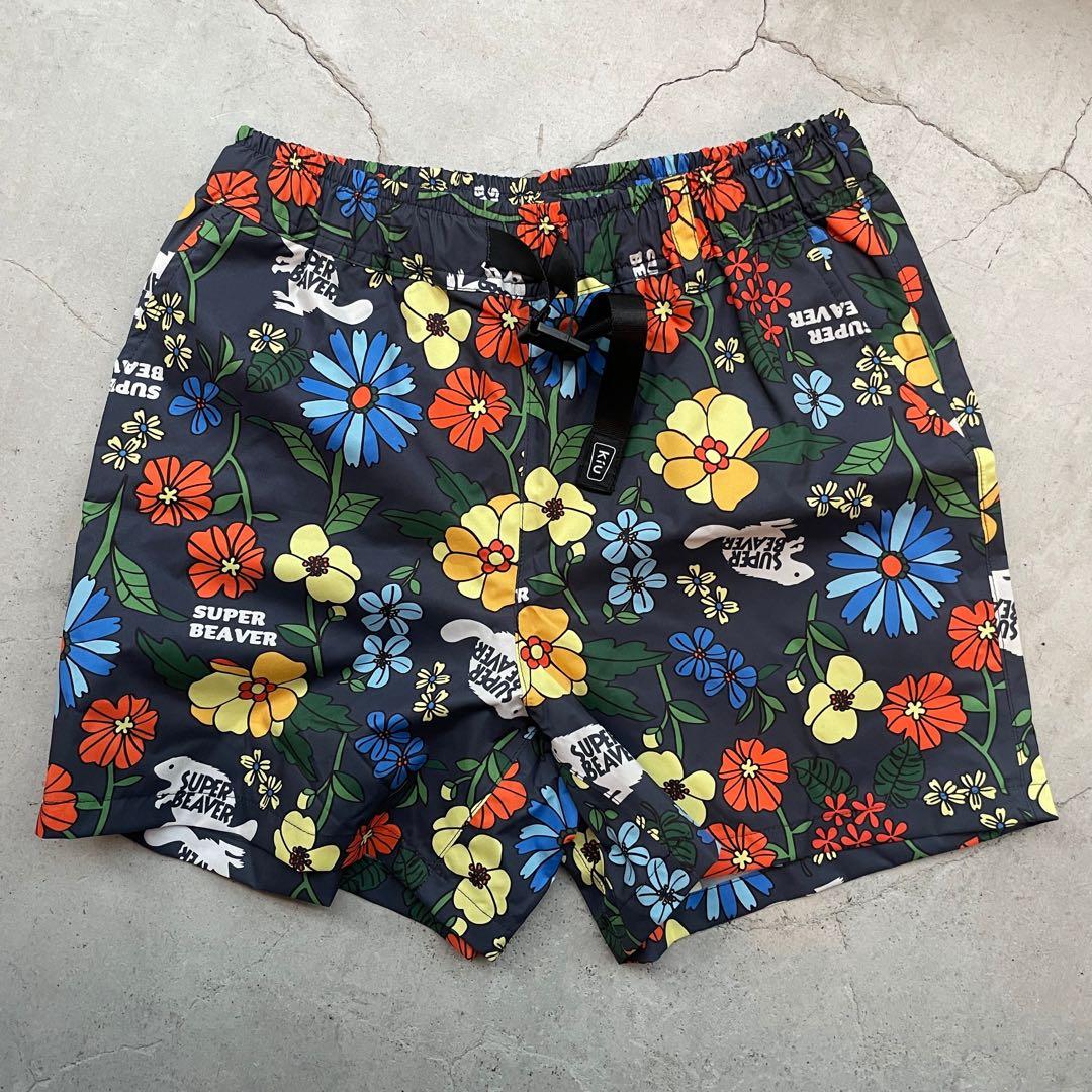 新品 未開封 スーパービーバー KiU ハーフパンツ 花柄ショートパンツ グッズ