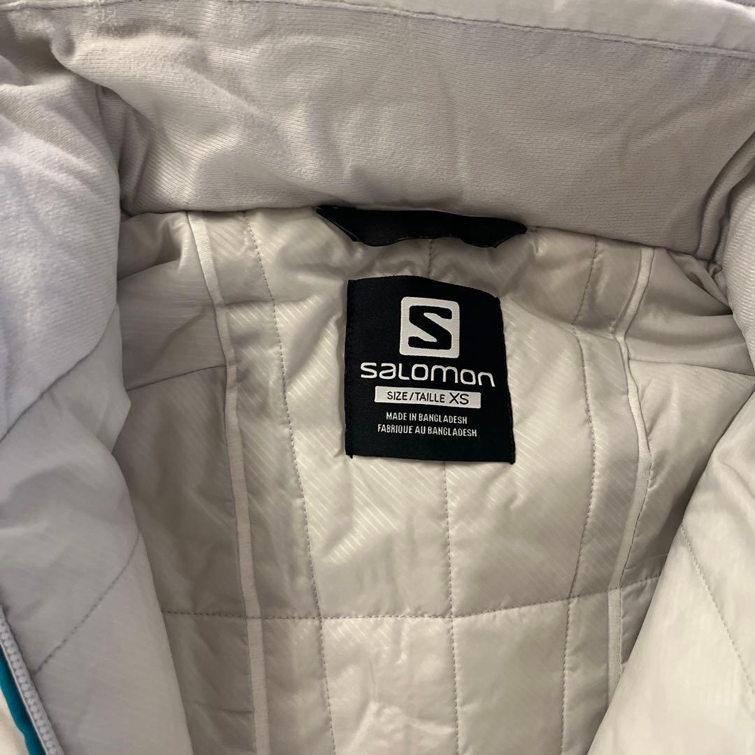Salomon スキーウェア 女性用 XS ホワイト/ターコイズ