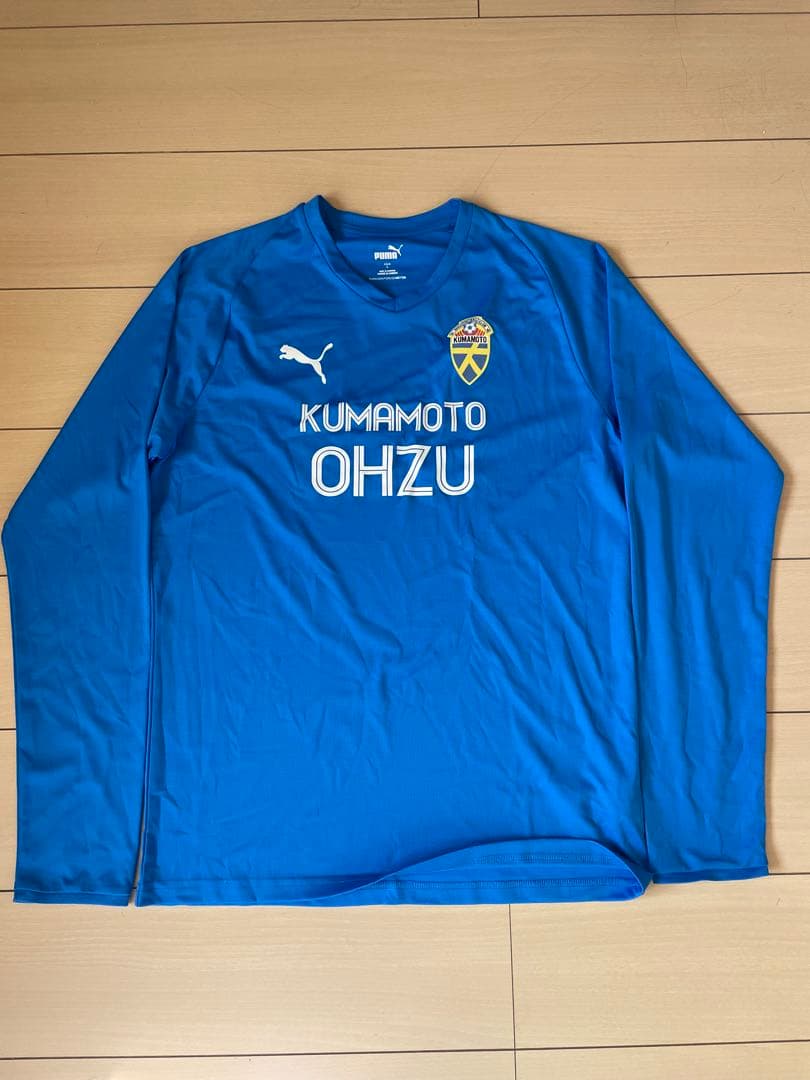 大津高校 サッカー部 トレーニングウェア（長袖） 青 白 ＋ピステ下