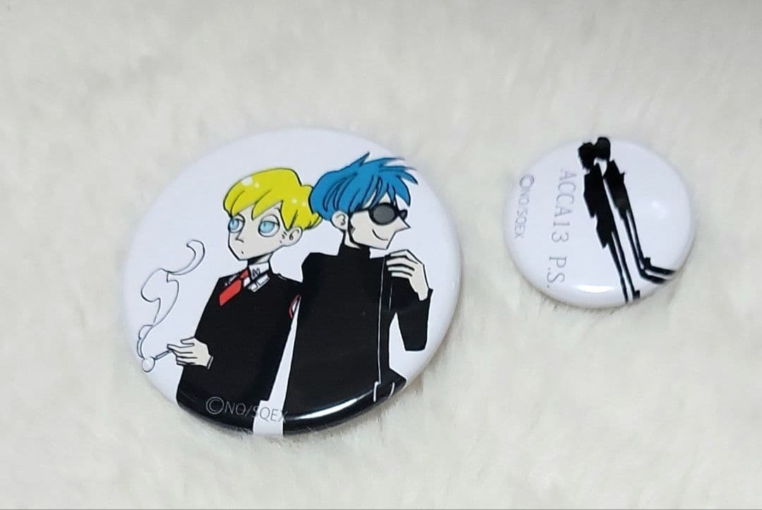 ACCA13区監察課　サイン会お土産缶バッジセット ジーンオータス 二ーノ
