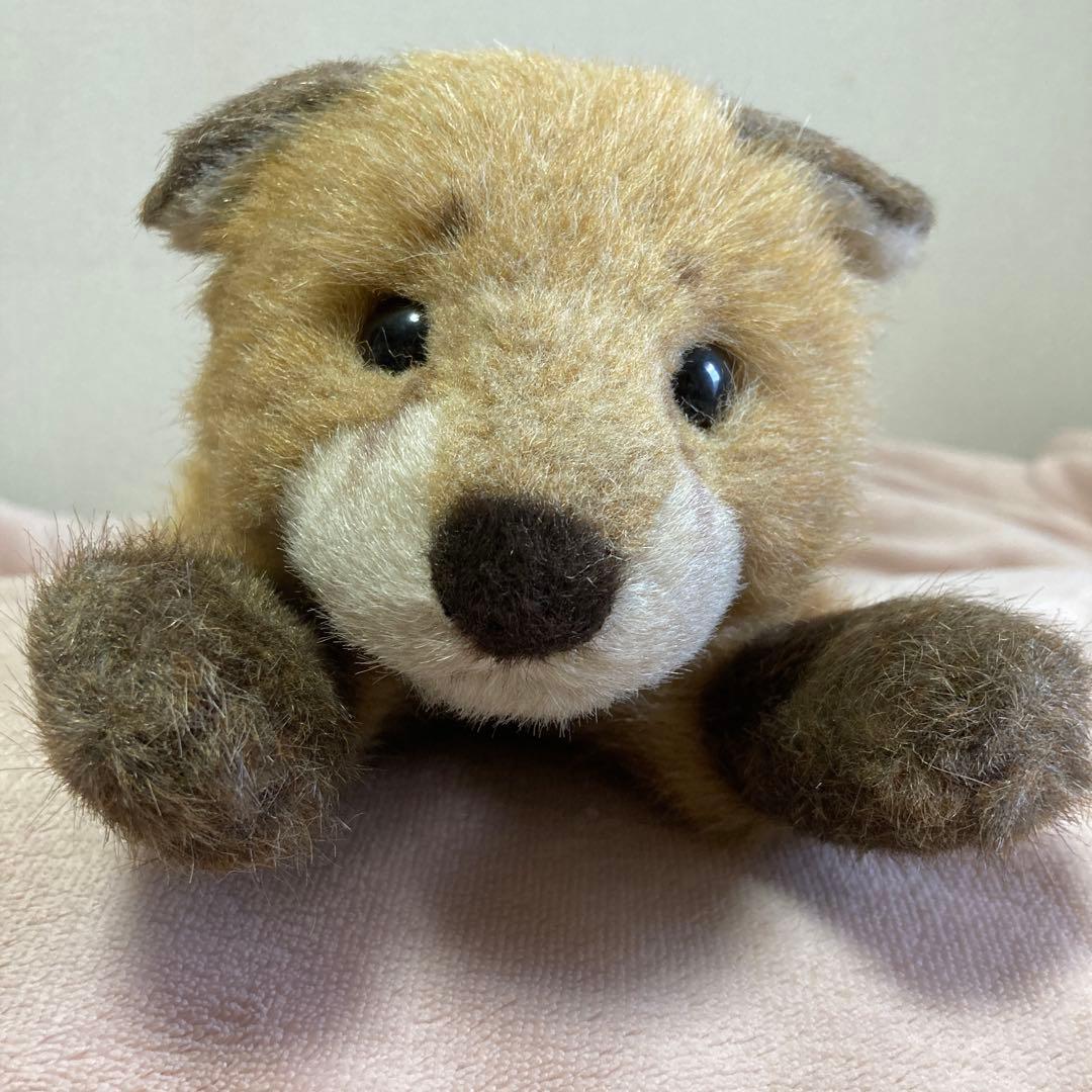 やまね工房　落合けいこ　きつねの赤ちゃん　寝そべり　ぬいぐるみ　中古品　紙タグ付