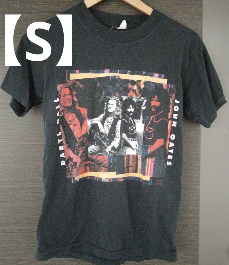 80年代製!ホール＆オーツ・ロックTシャツ　黒　S