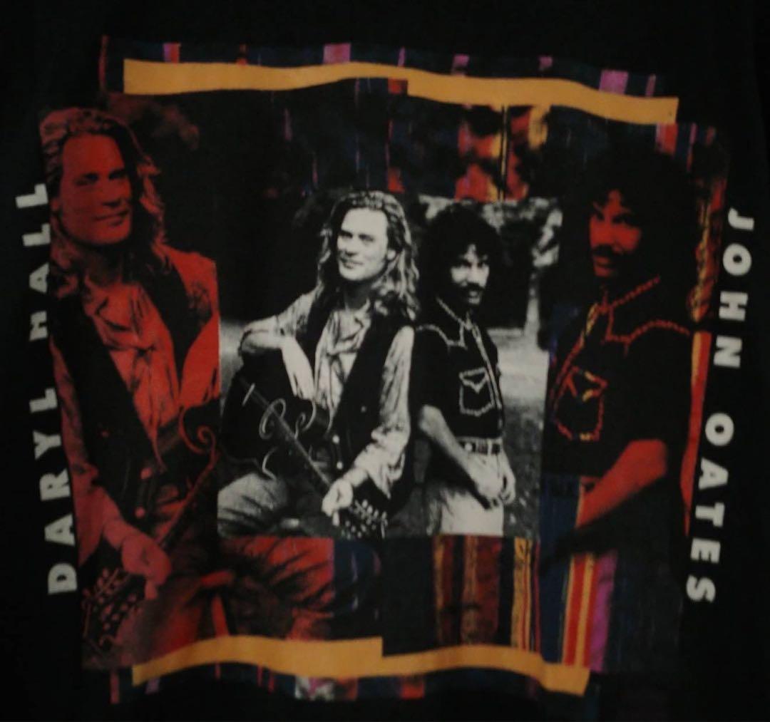 80年代製!ホール＆オーツ・ロックTシャツ　黒　S