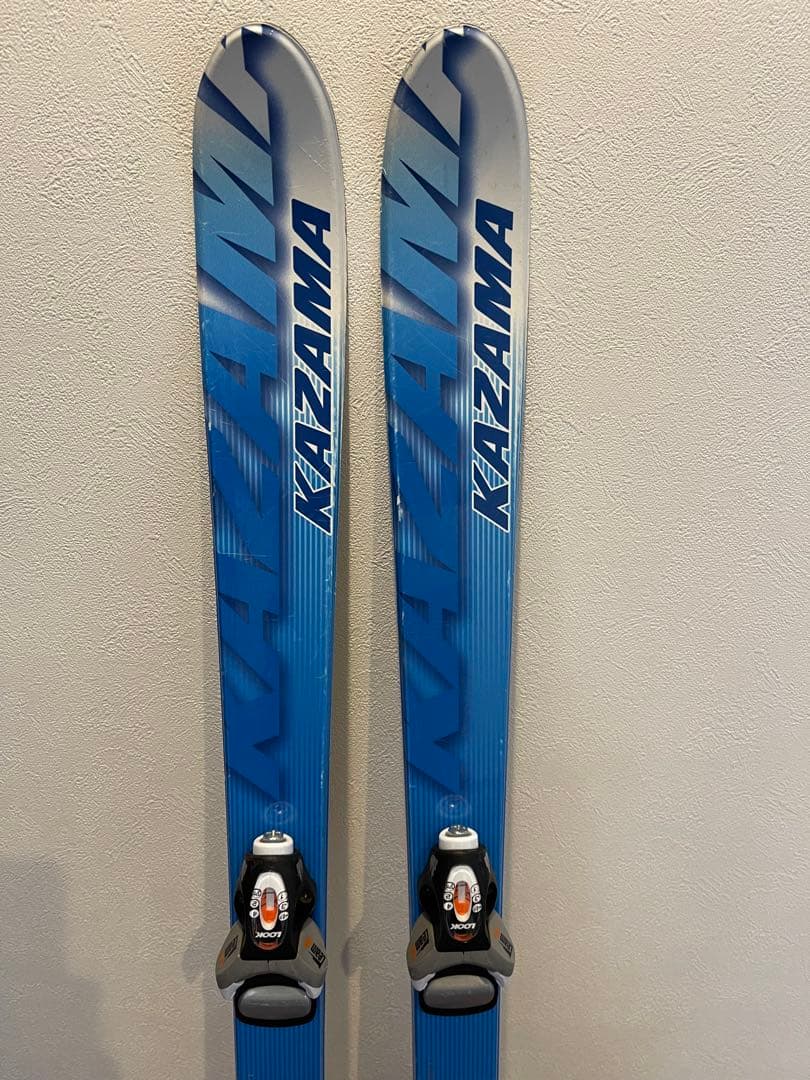 KAZAMA 子供用　スキー板120㎝ ブーツ ストック セット ブルー　キッズ