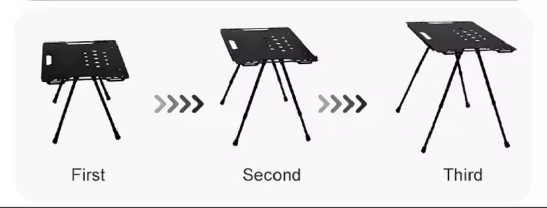 キャンプテーブルセット　カバン付き IGTテーブル2個　1個追加(合計3個)可能