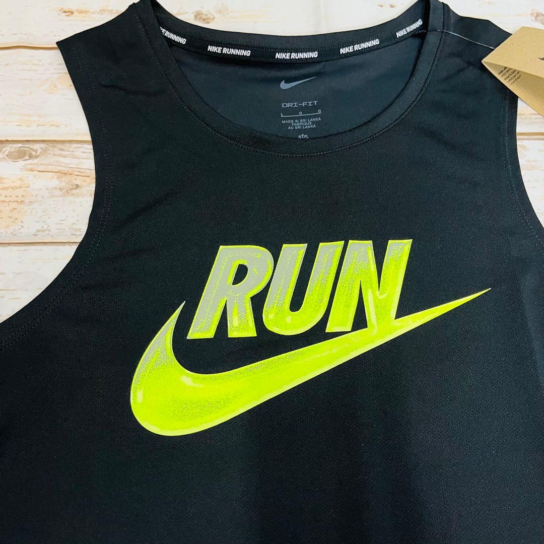 ナイキ　ランニングシャツ・ショーツセット　黒/黒　L 新品