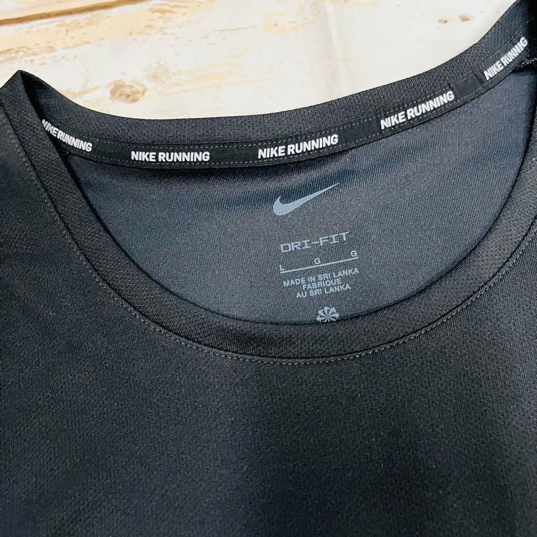 ナイキ　ランニングシャツ・ショーツセット　黒/黒　L 新品