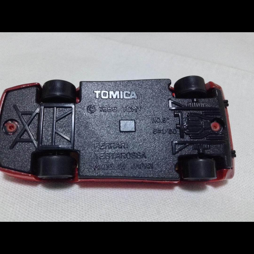 【トミカ】フェラーリ テスタロッサ 1988年製【廃番ビンテージミニカー】