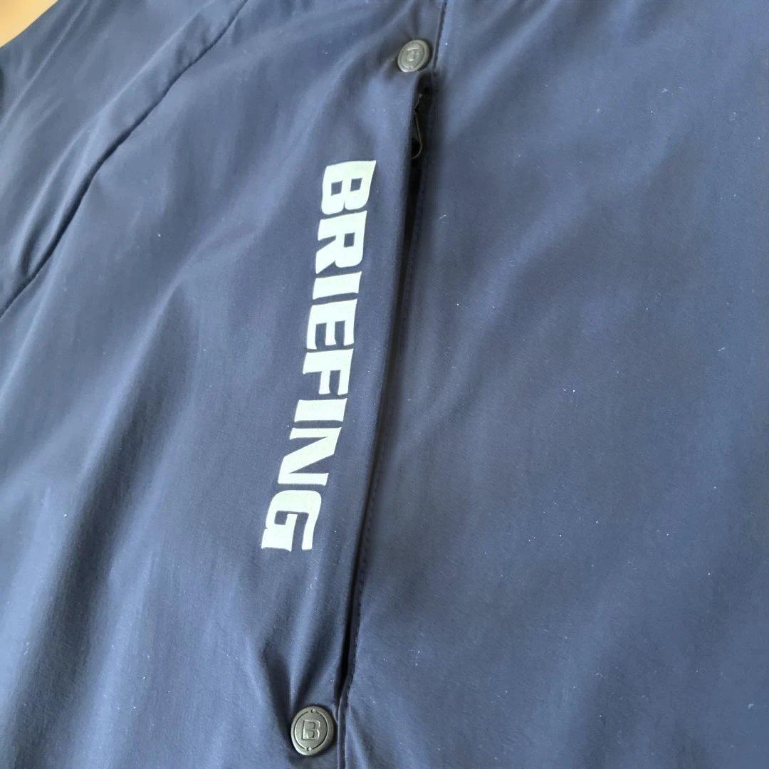 BRIEFING 2024 クルーネック ウインド／ネイビーM