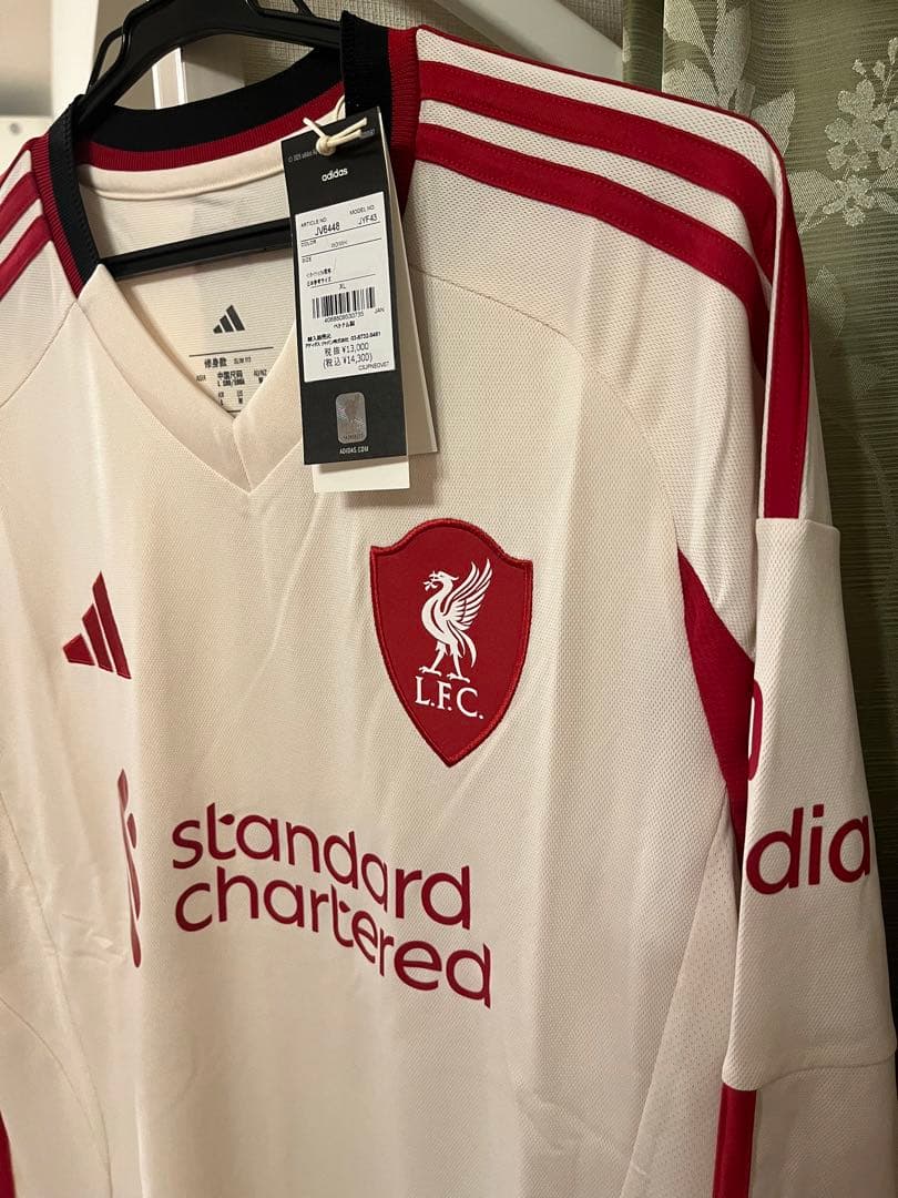 メ*4様 【新品未使用】リバプールFC 25/26 長袖 アウェイ ジャージー