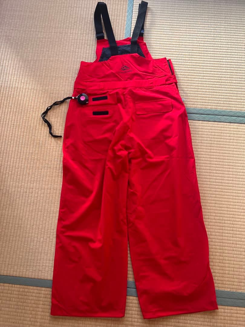 赤いスノーボードオーバーオールウェア ビブパンツ スノボウェア