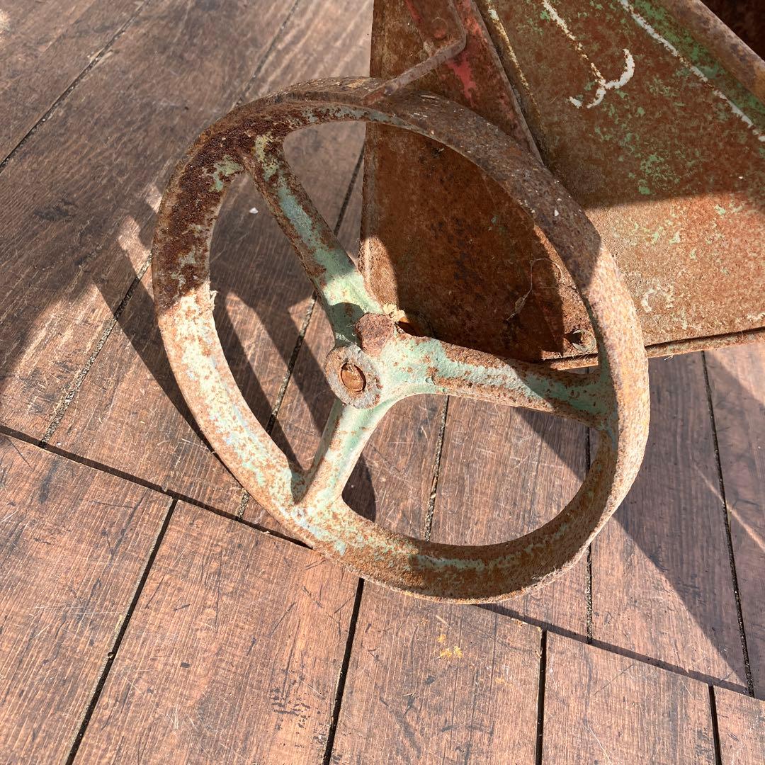 A-4 希少 アンティーク 手押し播種機 種まき機 ガーデニング オブジェ