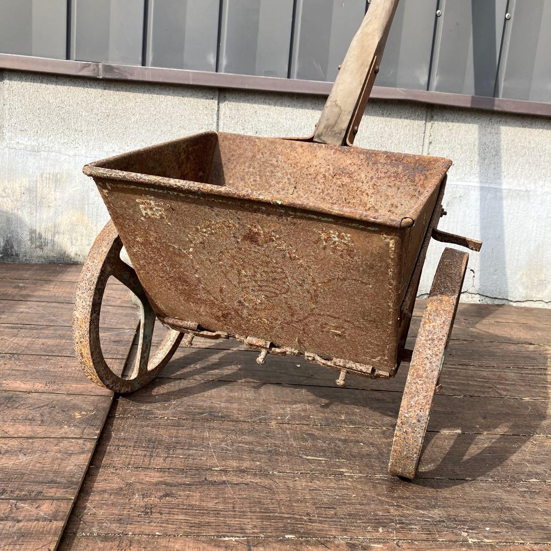 A-4 希少 アンティーク 手押し播種機 種まき機 ガーデニング オブジェ