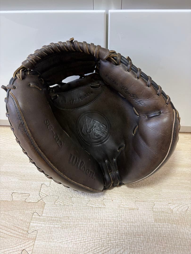 ※激レア　超小型大人用ビンテージWilson トレーニングキャッチャーミット