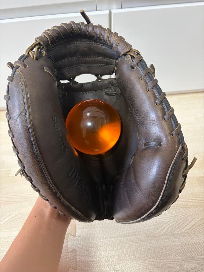 ※激レア　超小型大人用ビンテージWilson トレーニングキャッチャーミット