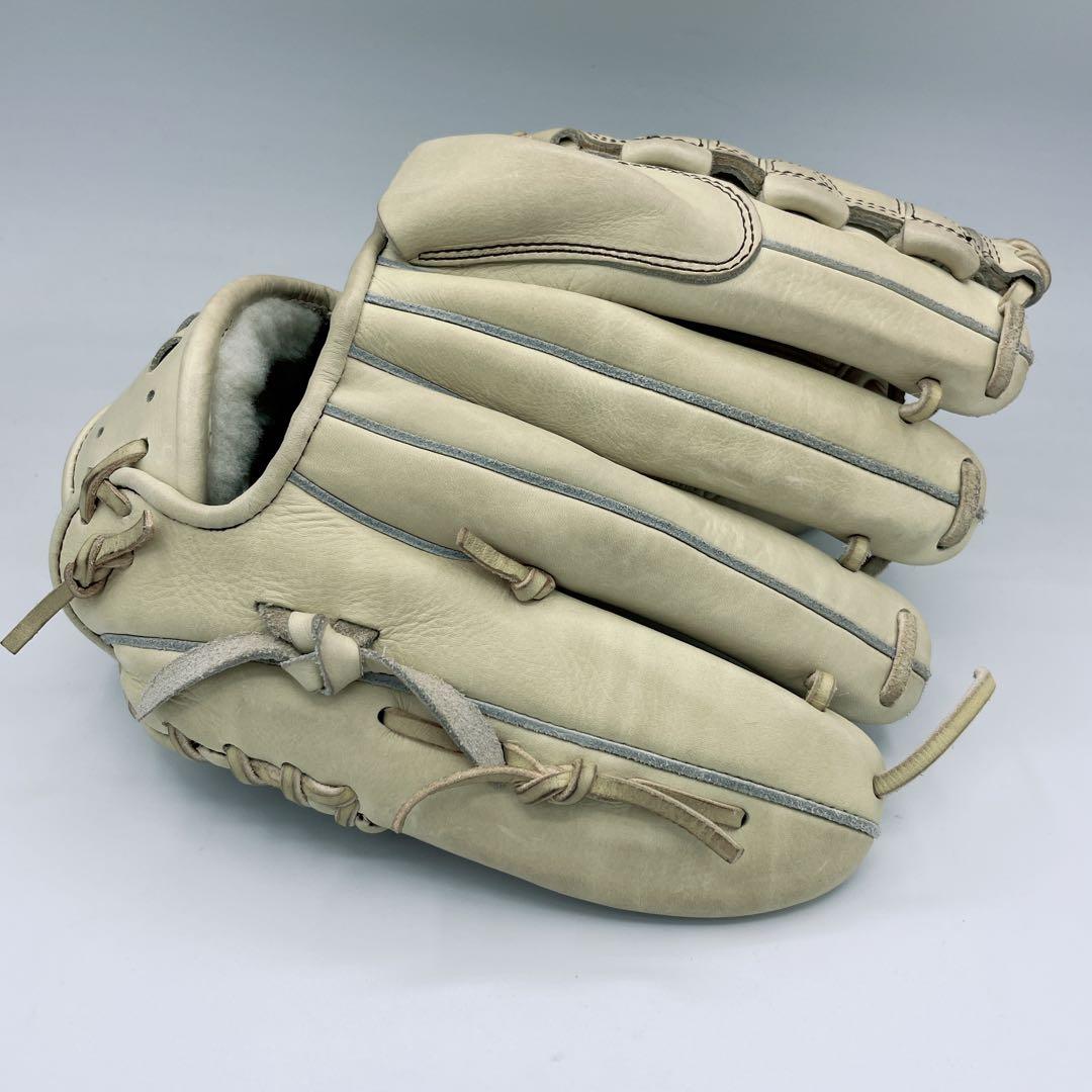 Mizuno Pro 軟式グローブ 22モデル投手用 クリーム色 収納袋付き　左