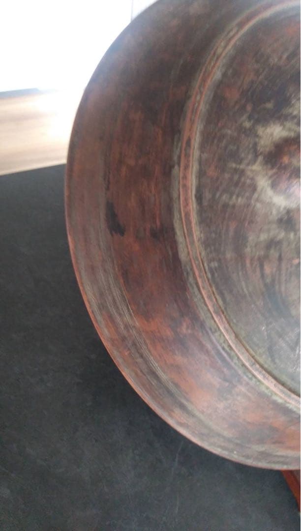 古備前　六古窯　登り窯　江戸時代　天皇家　十二菊紋　胡麻　陶印　大皿　古美術