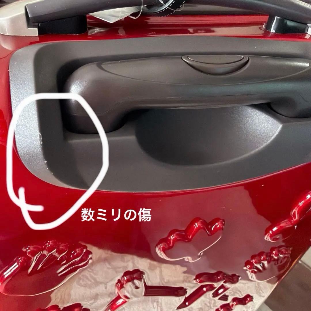 未使用 訳ありリトルミィ スーツケース L ペイズリー 赤 ムーミン