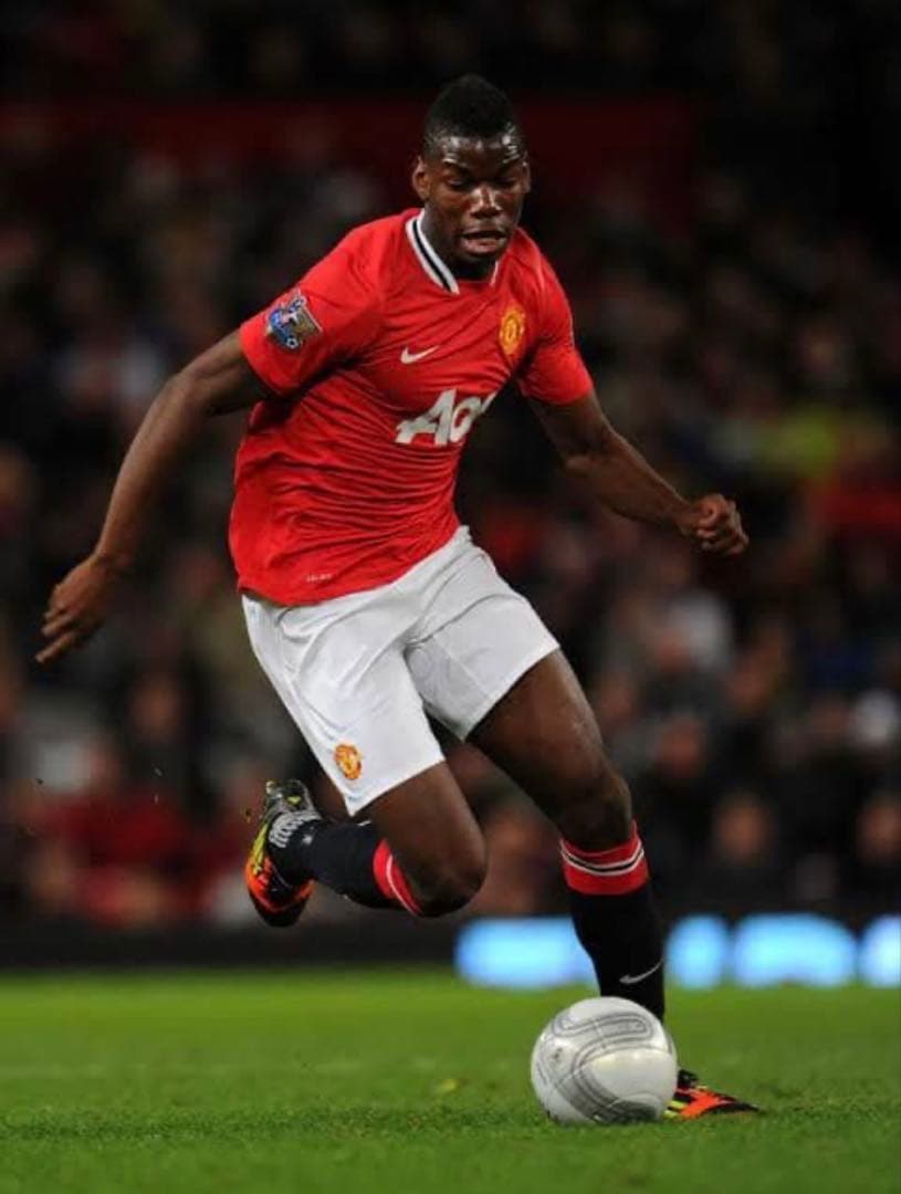 【レア】マンチェスターユナイテッド11/12 ポグバ　デビュー時　ユニフォーム